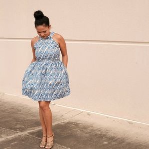 African ankara sleeveless mini dress